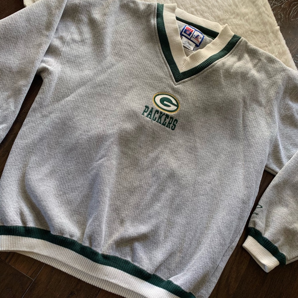 Green Bay Packets v neckline sweater